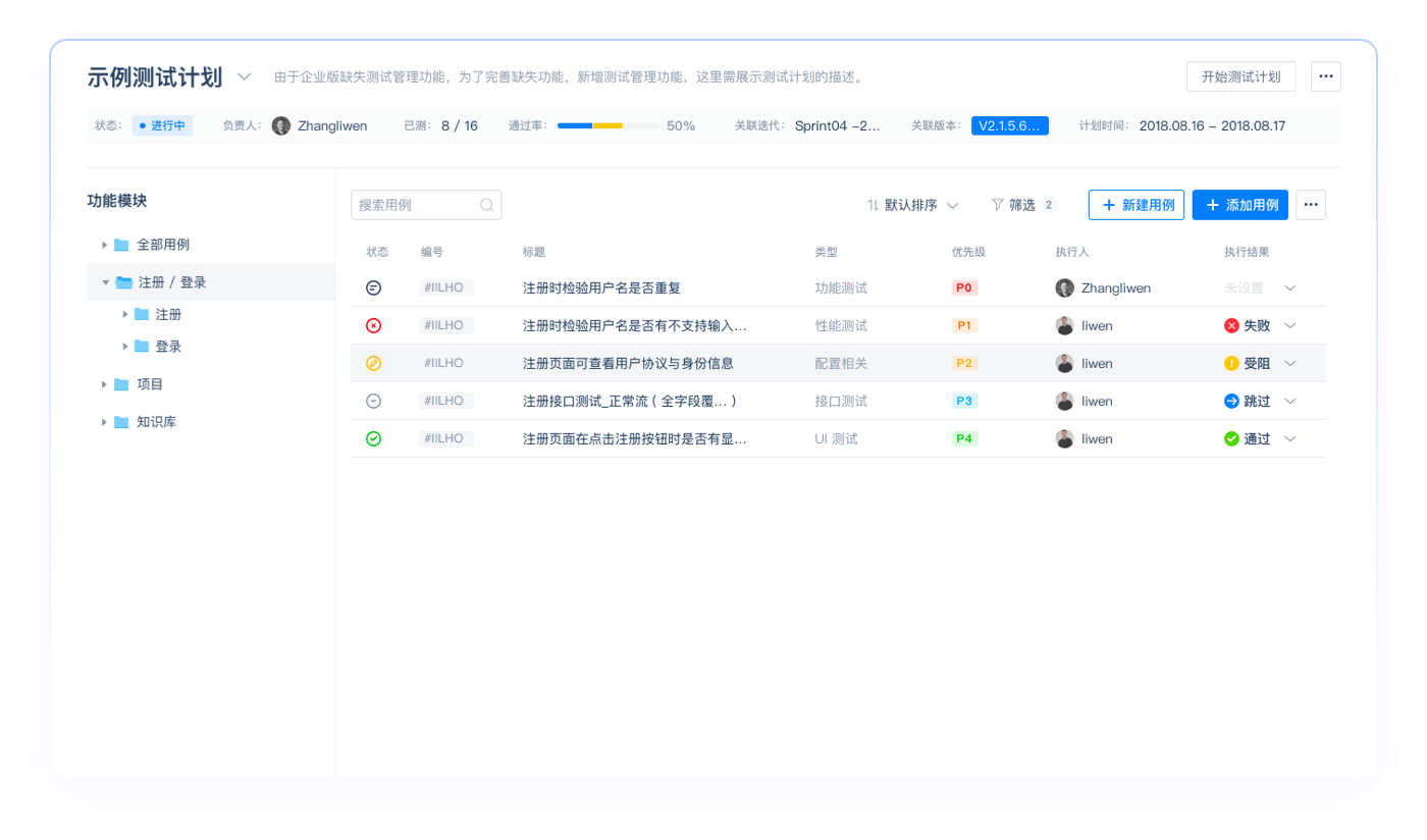 测试计划